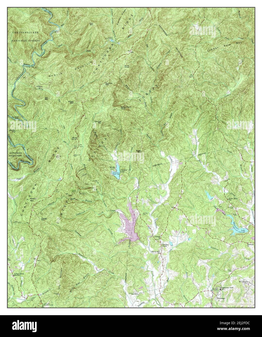 Tamassee, South Carolina, map 1959, 124000, United States of America