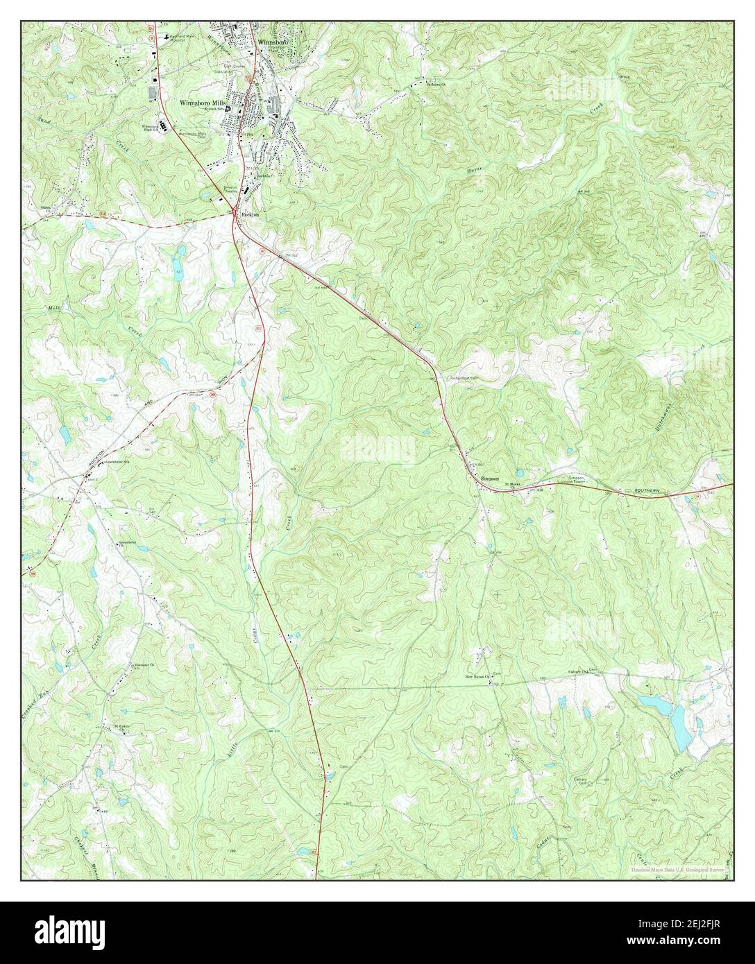Winnsboro Mills, South Carolina, map 1969, 124000, United States of