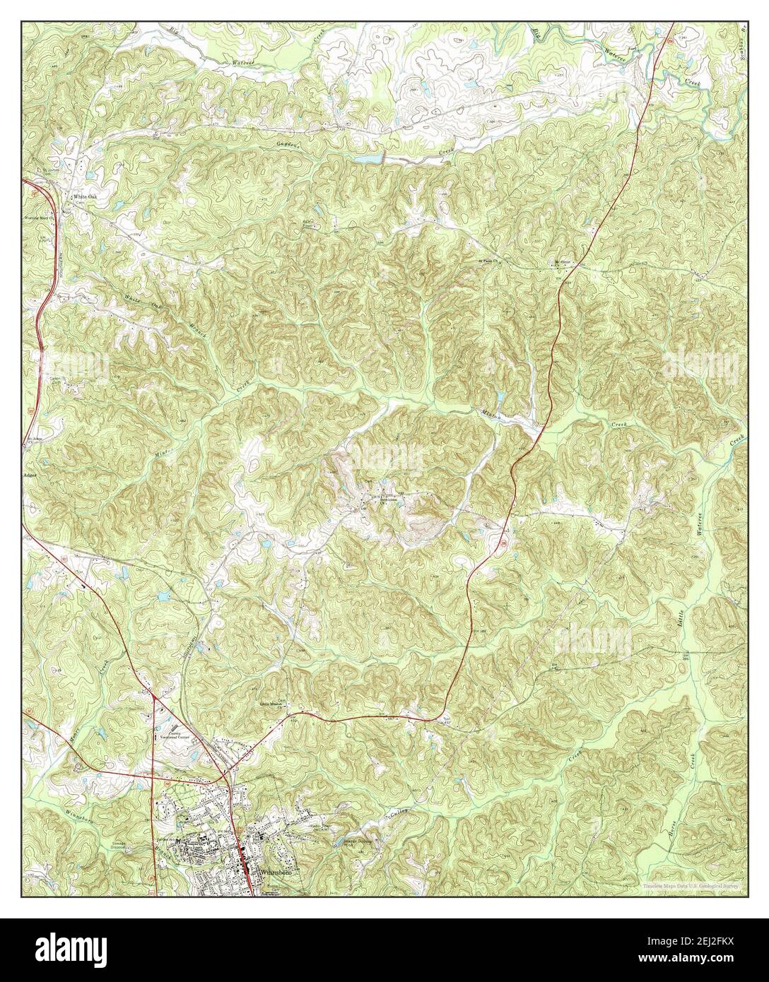 Winnsboro, South Carolina, map 1969, 124000, United States of America