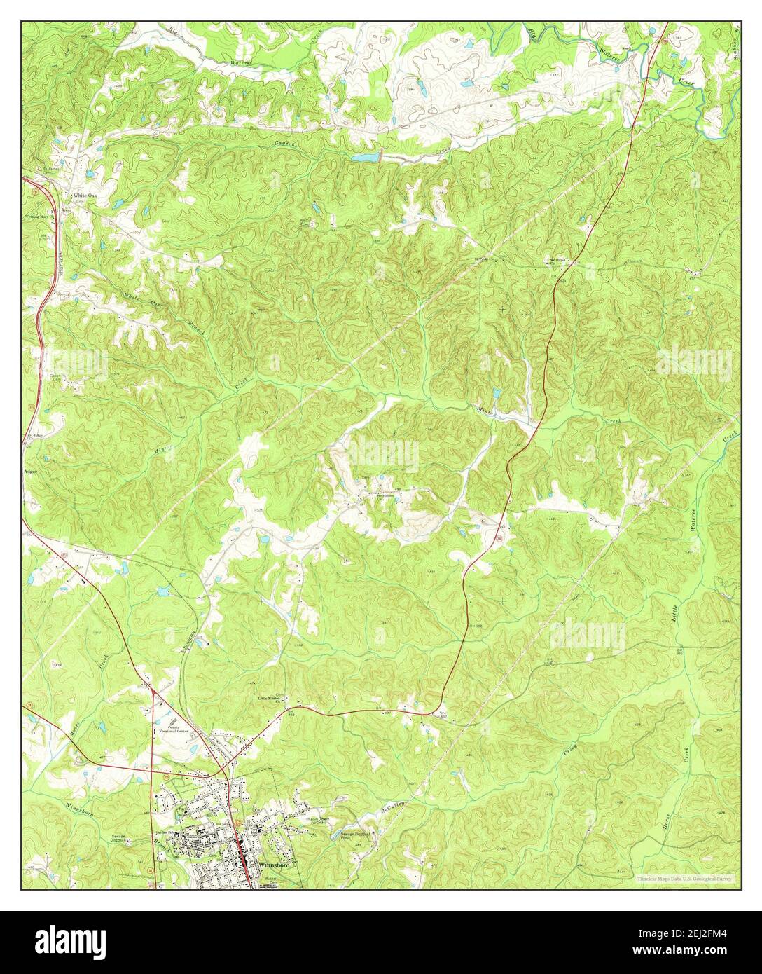 Winnsboro, South Carolina, map 1969, 124000, United States of America