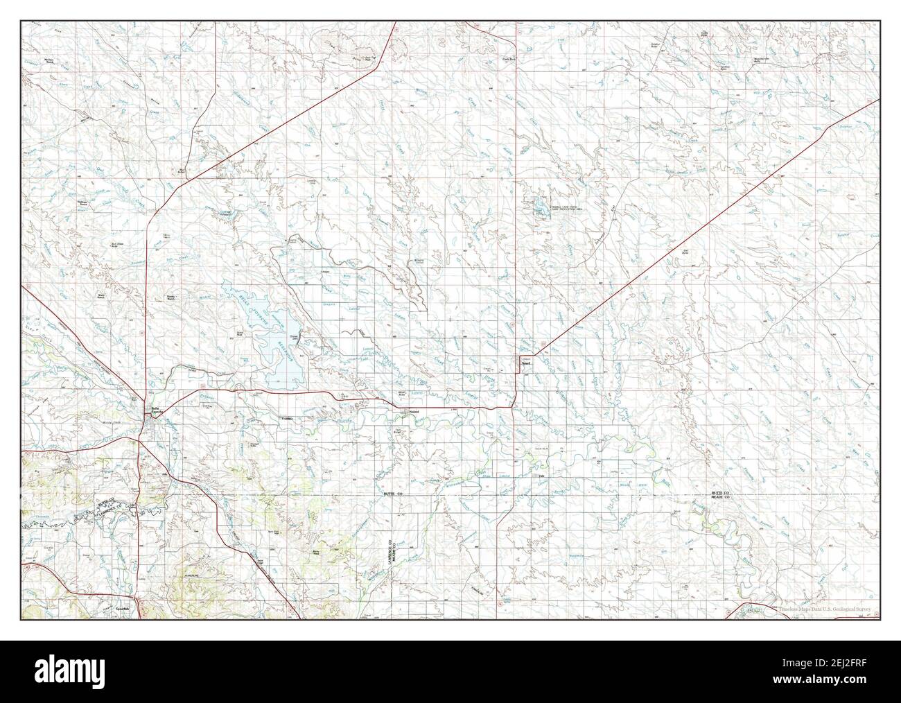 Belle Fourche, South Dakota, map 1983, 1100000, United States of America by Timeless Maps, data