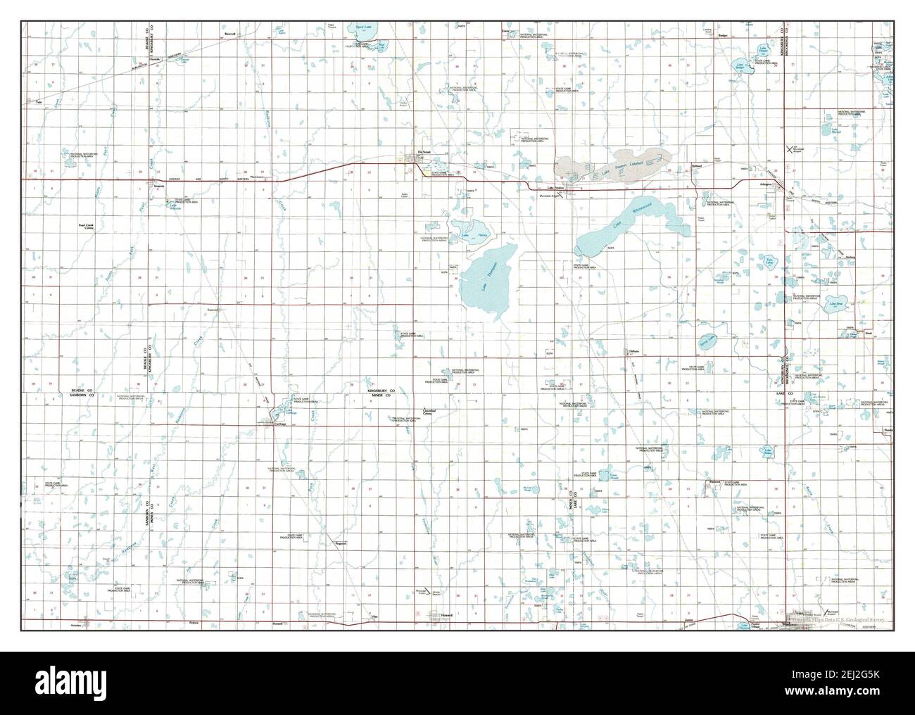 De smet south dakota map hires stock photography and images Alamy