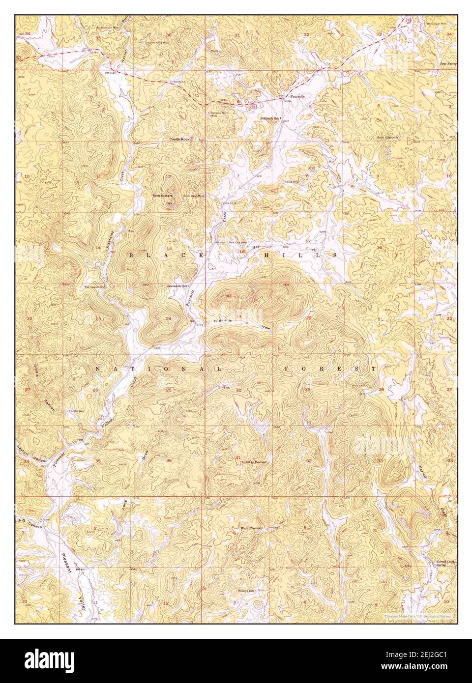 Old map of south dakota Cut Out Stock Images & Pictures Alamy