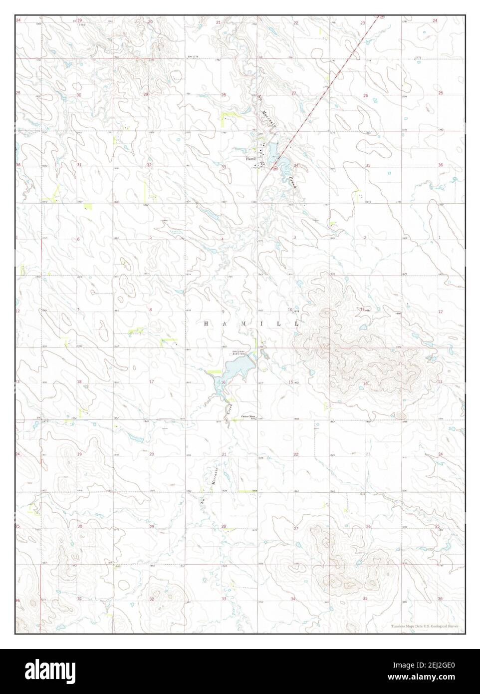 Hamill, South Dakota, map 1971, 1:24000, United States of America by Timeless Maps, data U.S. Geological Survey Stock Photo