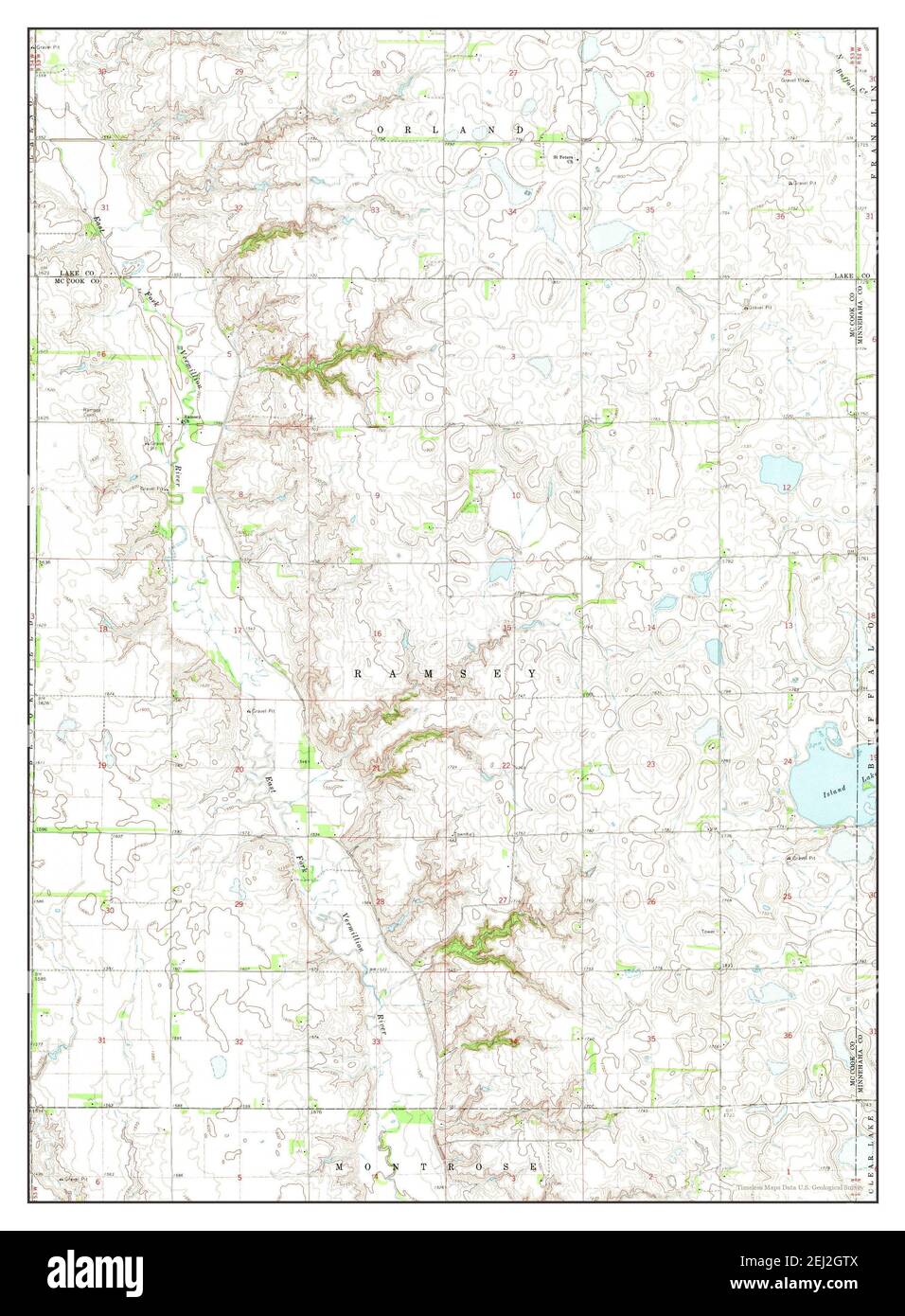 Map of madison south dakota Cut Out Stock Images & Pictures Alamy
