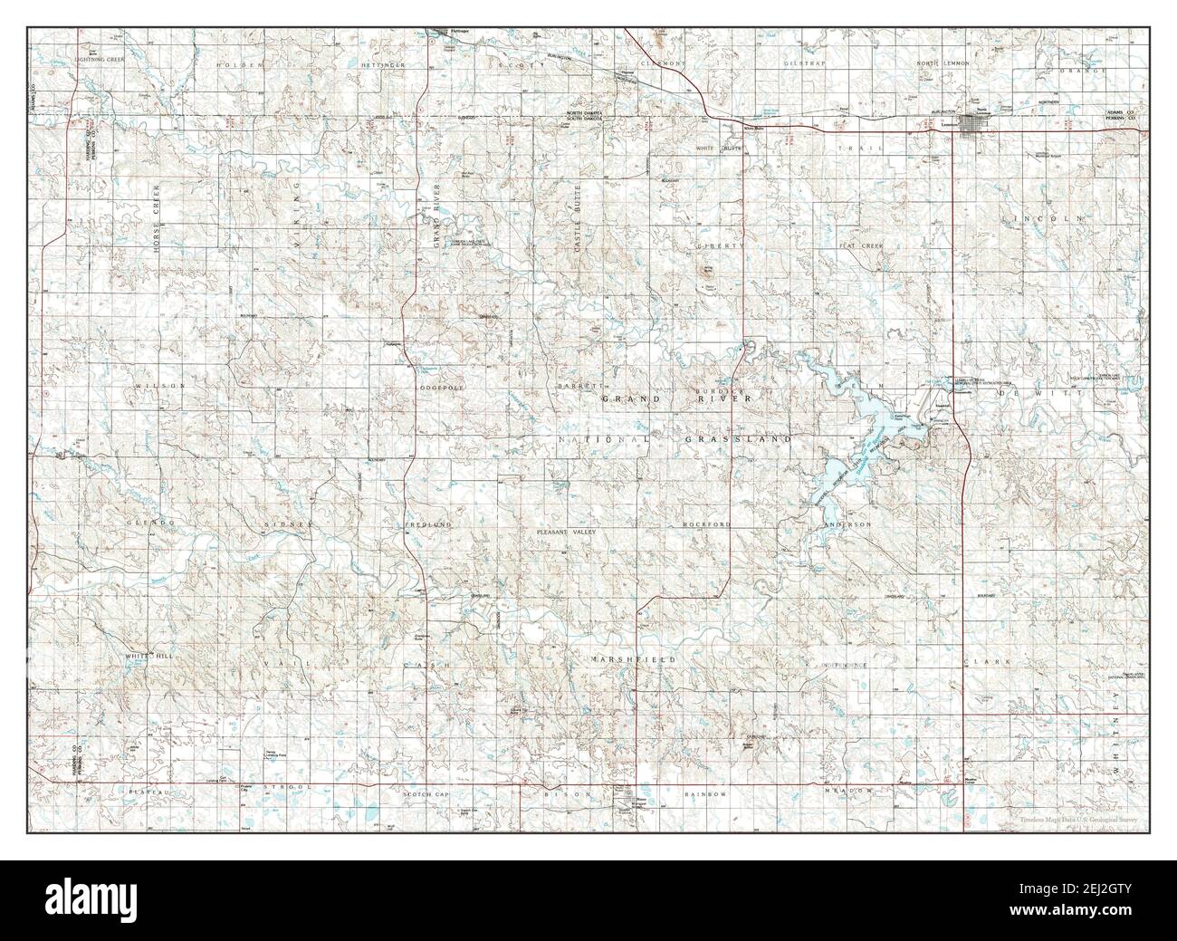 Lemmon South Dakota Map Lemmon, South Dakota, Map 1984, 1:100000, United States Of America By  Timeless Maps, Data U.s. Geological Survey Stock Photo - Alamy