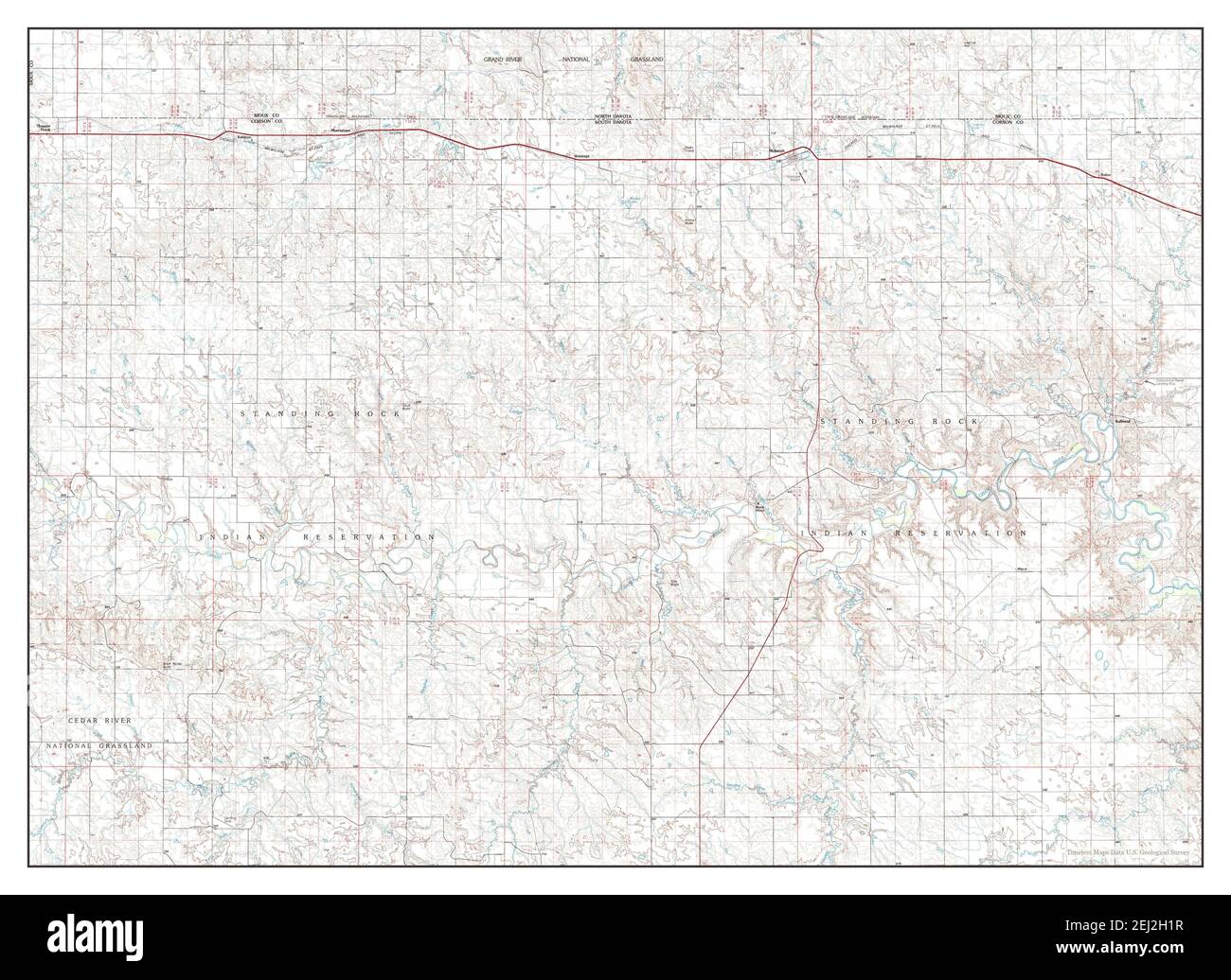 McIntosh, South Dakota, map 1980, 1100000, United States of America by