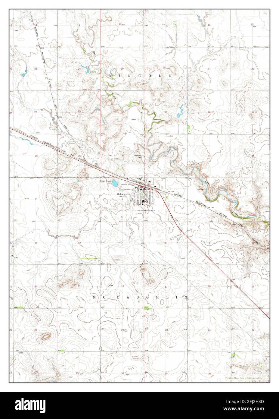 Mclaughlin south dakota map Cut Out Stock Images & Pictures Alamy
