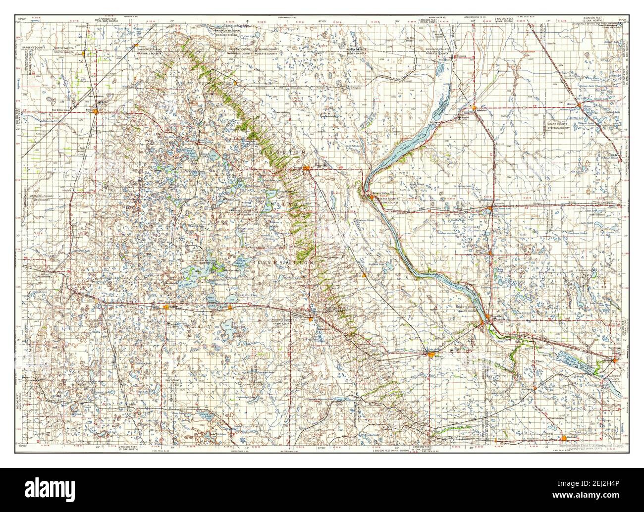 Milbank south dakota map hires stock photography and images Alamy