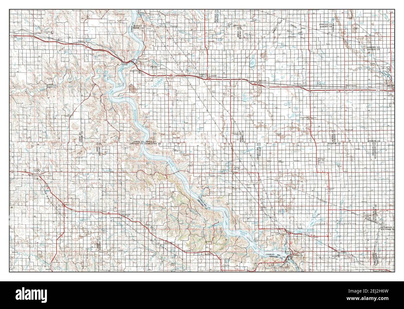 Map of mitchell south dakota hi-res stock photography and images - Alamy