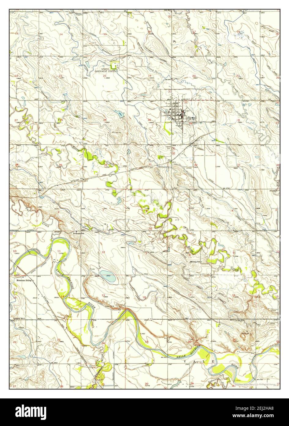 Newell south dakota map hires stock photography and images Alamy