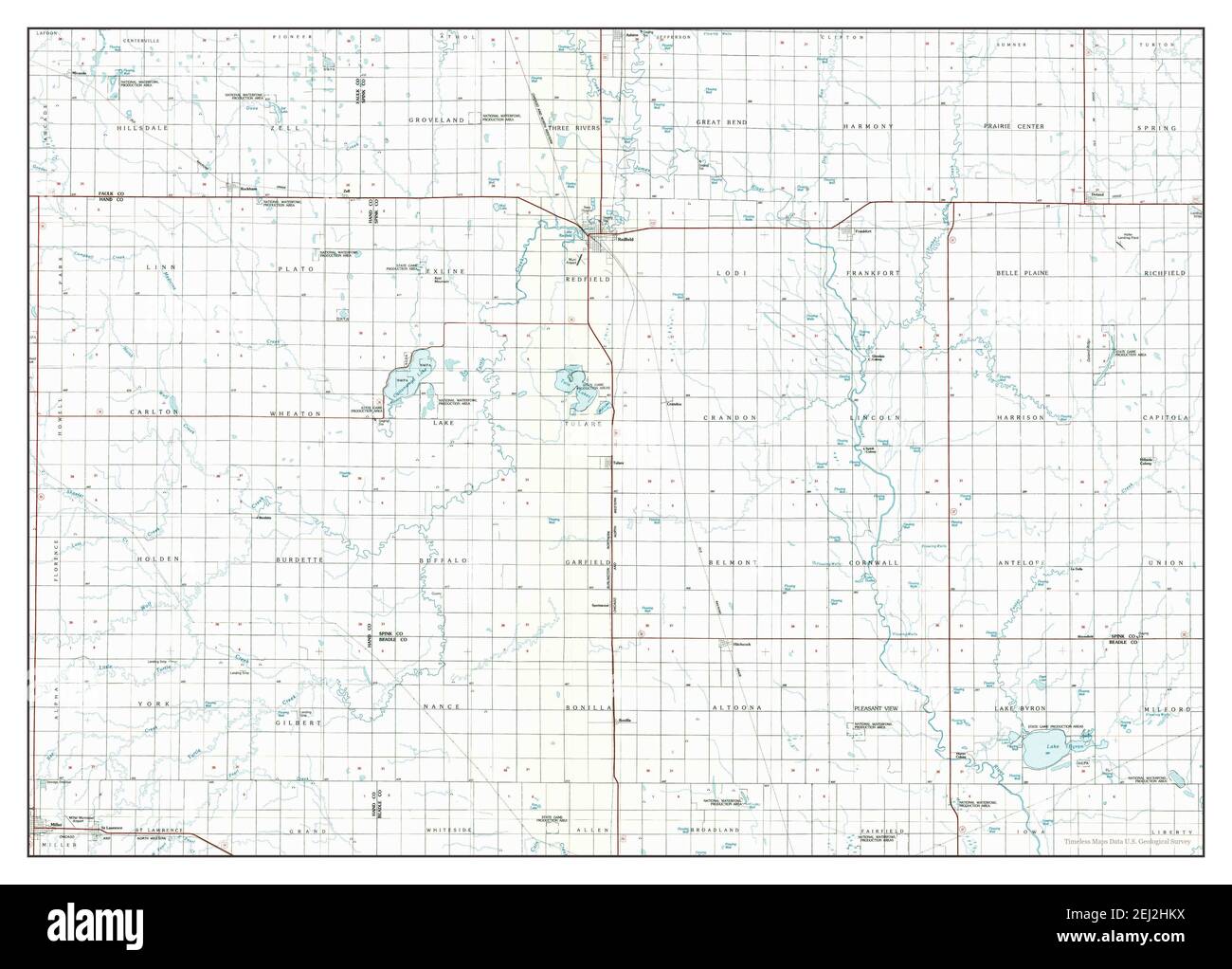 Map of redfield south dakota Cut Out Stock Images & Pictures Alamy
