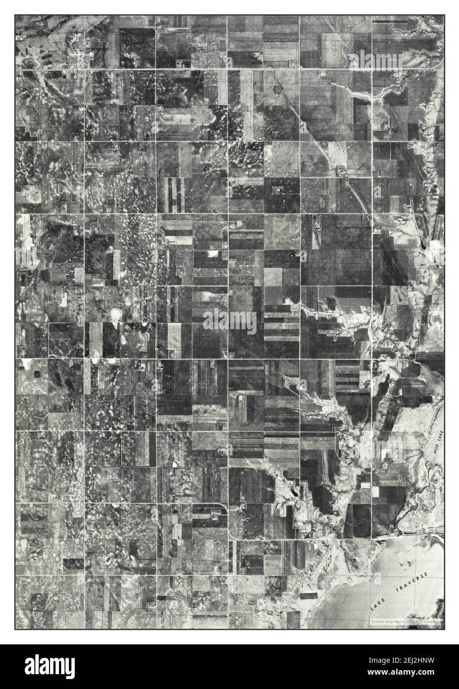 Rosholt, South Dakota, map 1977, 124000, United States of America by