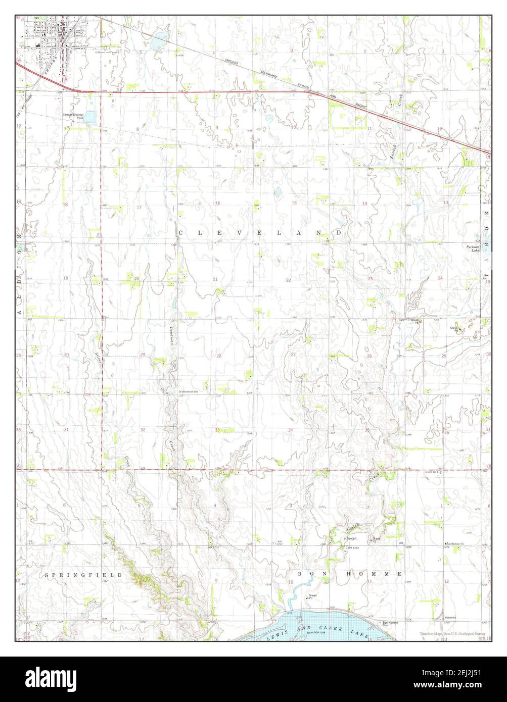 Tyndall south dakota map Cut Out Stock Images & Pictures Alamy