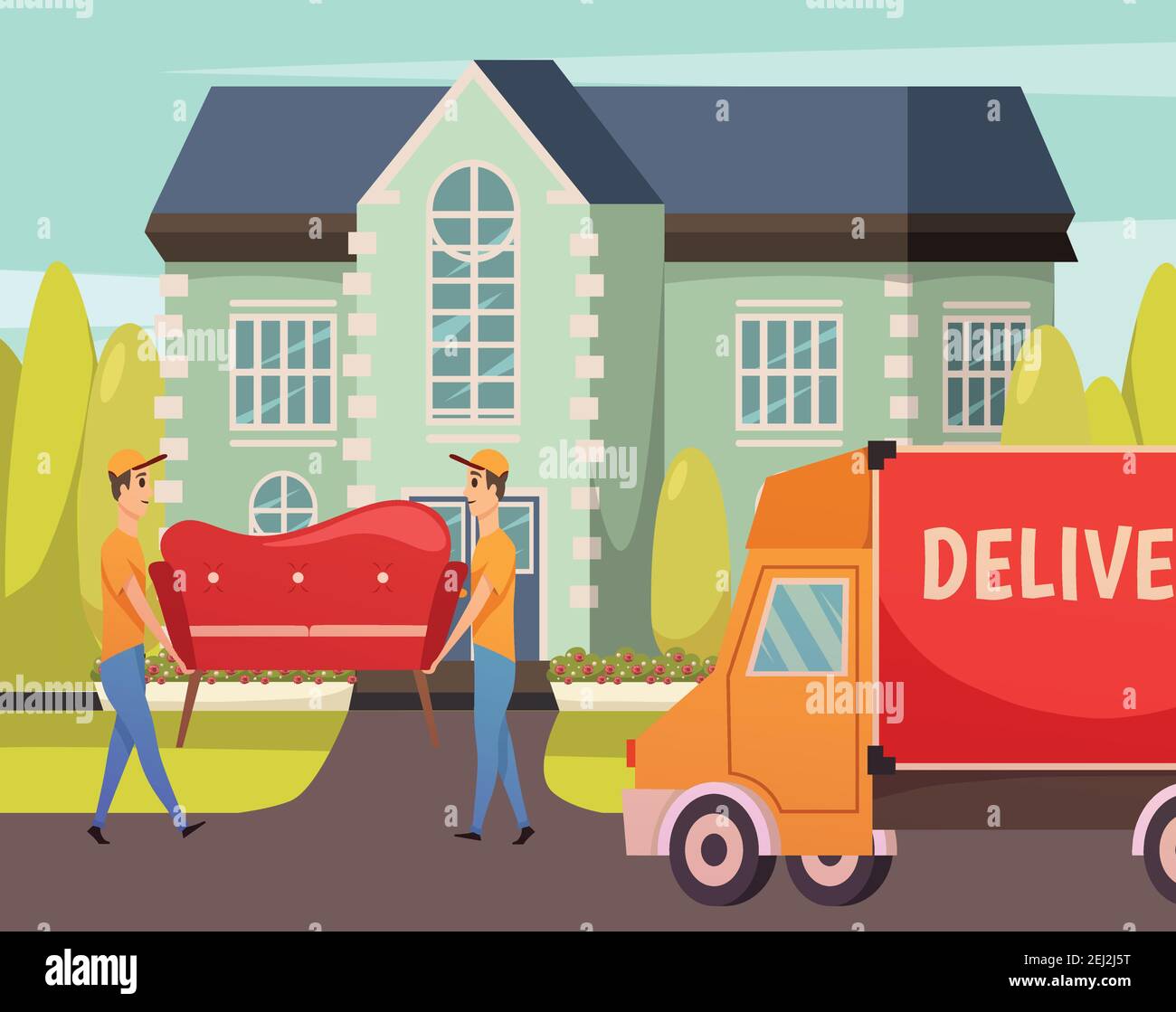 Courier furniture movers professional service orthogonal composition