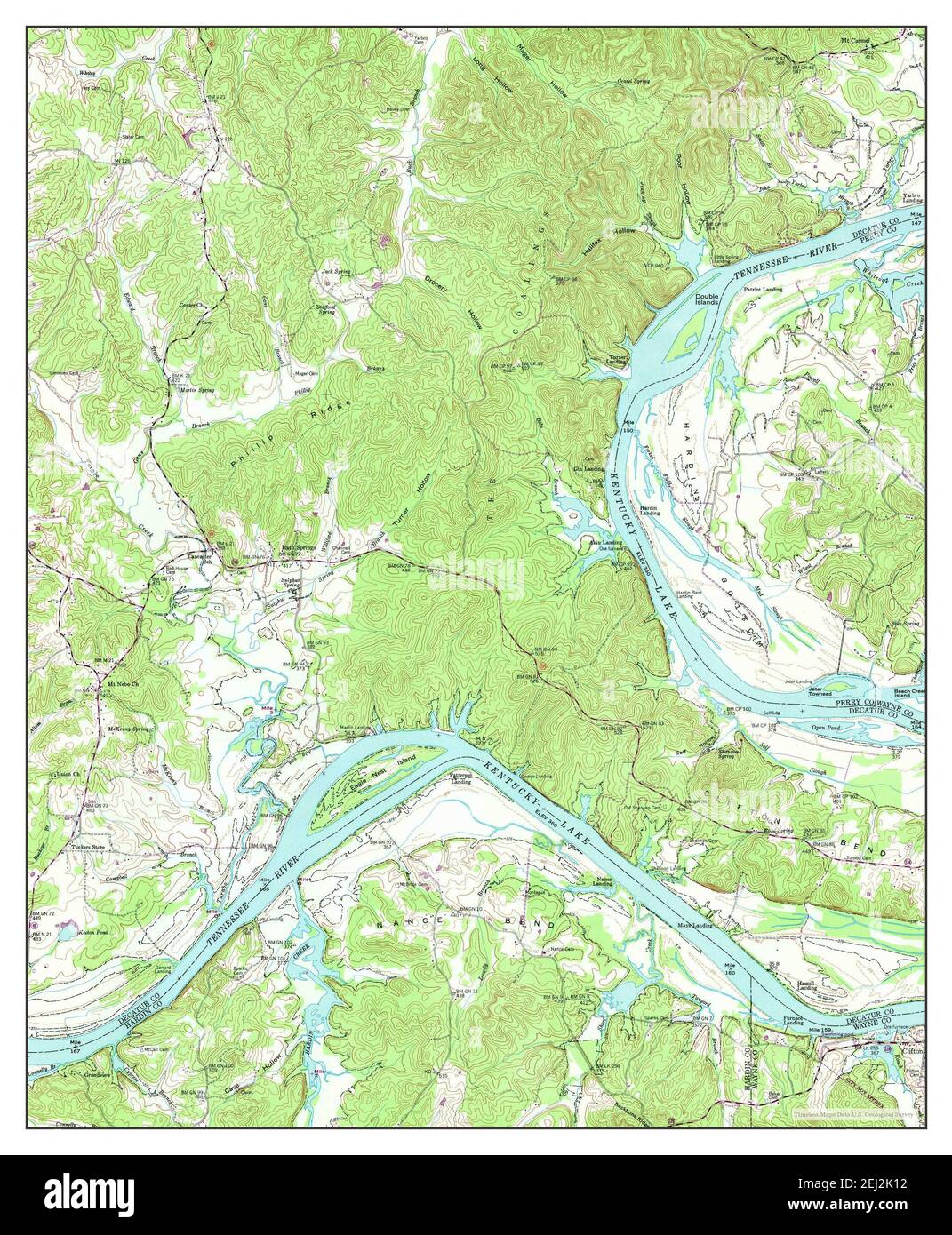 Bath Springs, Tennessee, map 1949, 124000, United States of America by Timeless Maps, data U.S