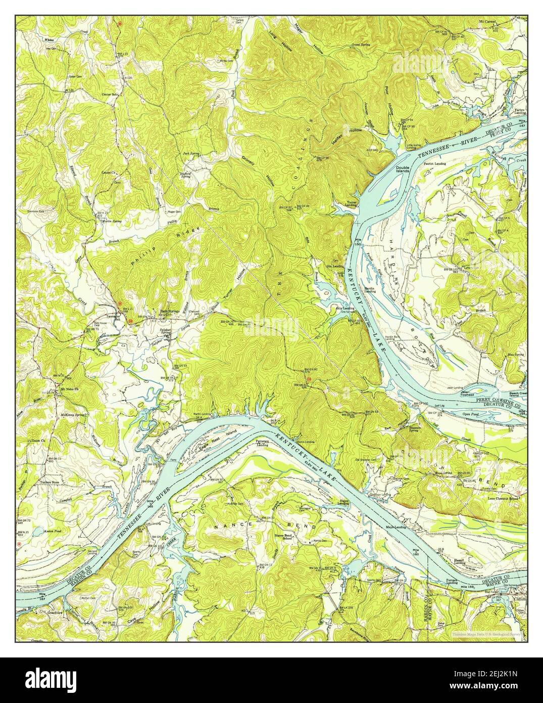 Bath Springs, Tennessee, map 1949, 124000, United States of America by Timeless Maps, data U.S