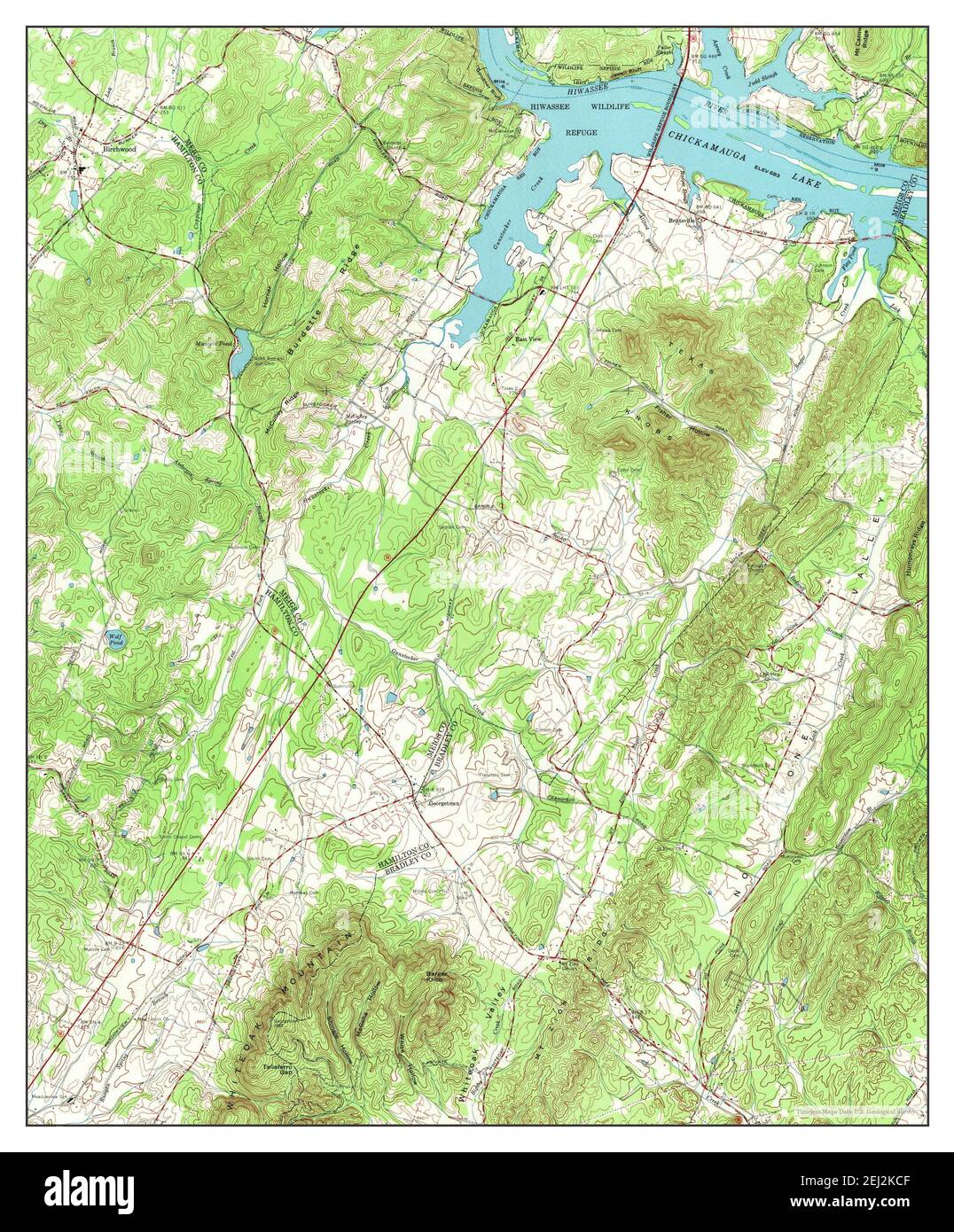 Birchwood, Tennessee, map 1967, 124000, United States of America by Timeless Maps, data U.S