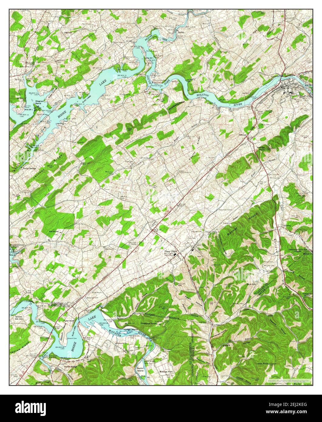 Bluff City Tennessee Map Bluff City, Tennessee, Map 1959, 1:24000, United States Of America By  Timeless Maps, Data U.s. Geological Survey Stock Photo - Alamy