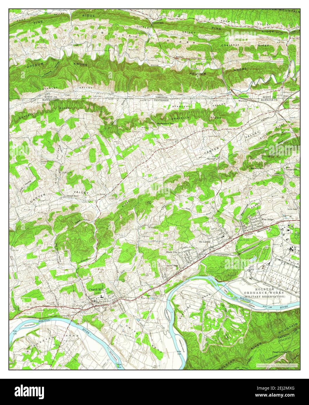 Church Hill Tennessee Map Church Hill, Tennessee, Map 1959, 1:24000, United States Of America By  Timeless Maps, Data U.s. Geological Survey Stock Photo - Alamy