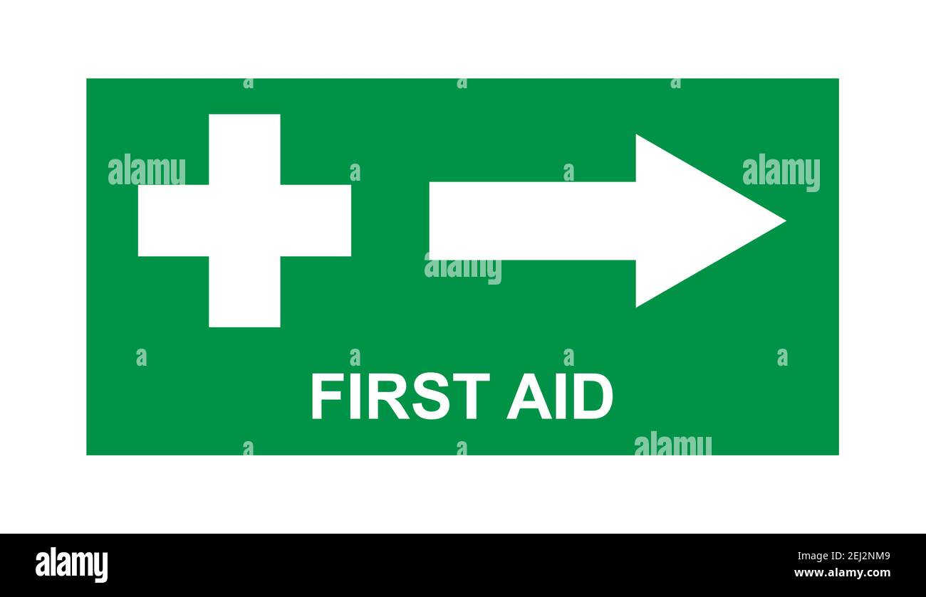 First aid sign, health cross medical symbol, medicine emergency illustration icon, safety design