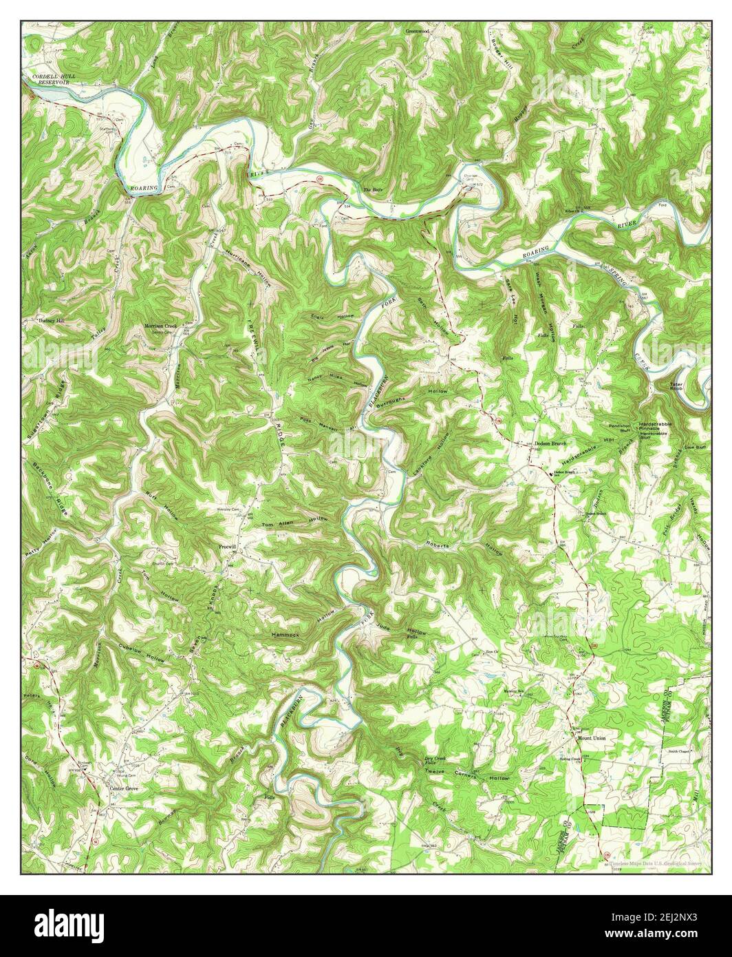 Dodson Branch, Tennessee, map 1968, 124000, United States of America