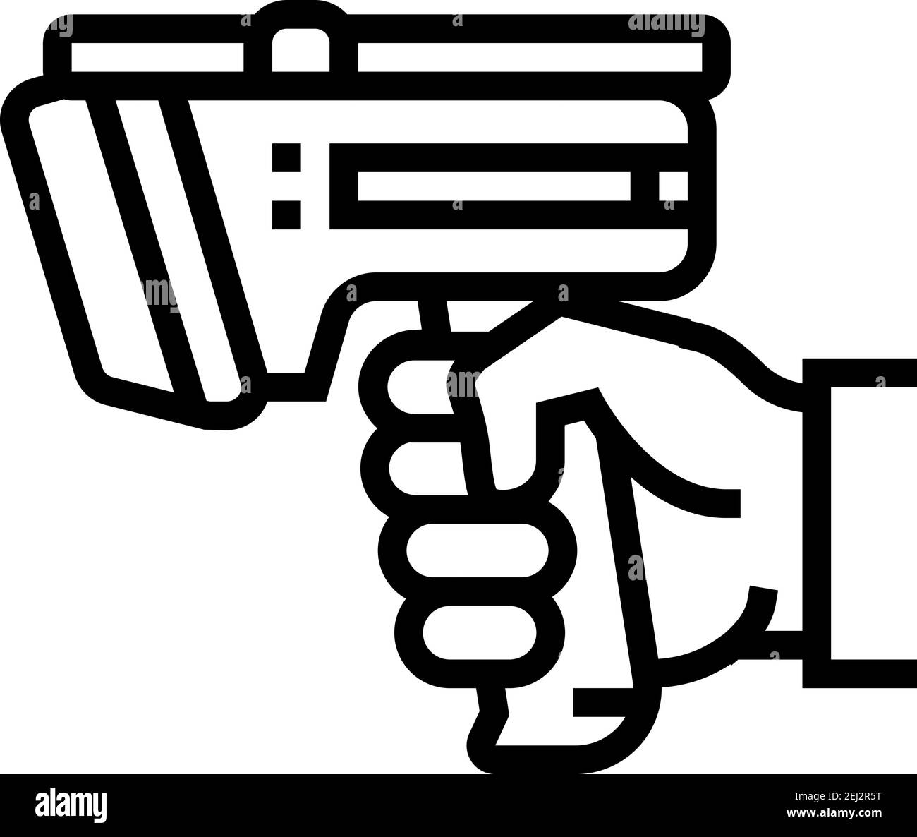laser gun for scan rfid line icon vector illustration Stock Vector Image &  Art - Alamy