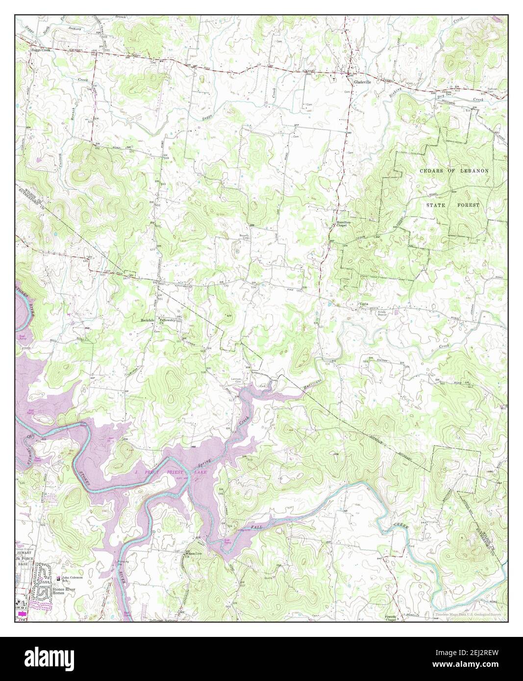 Gladeville, Tennessee, map 1956, 124000, United States of America by