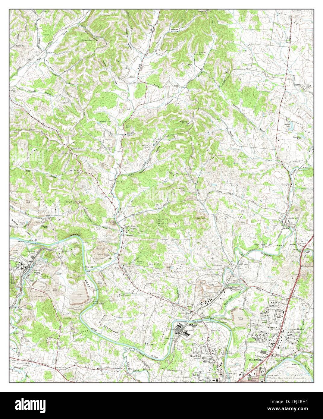 Godwin, Tennessee, map 1965, 1:24000, United States of America by Timeless Maps, data U.S. Geological Survey Stock Photo