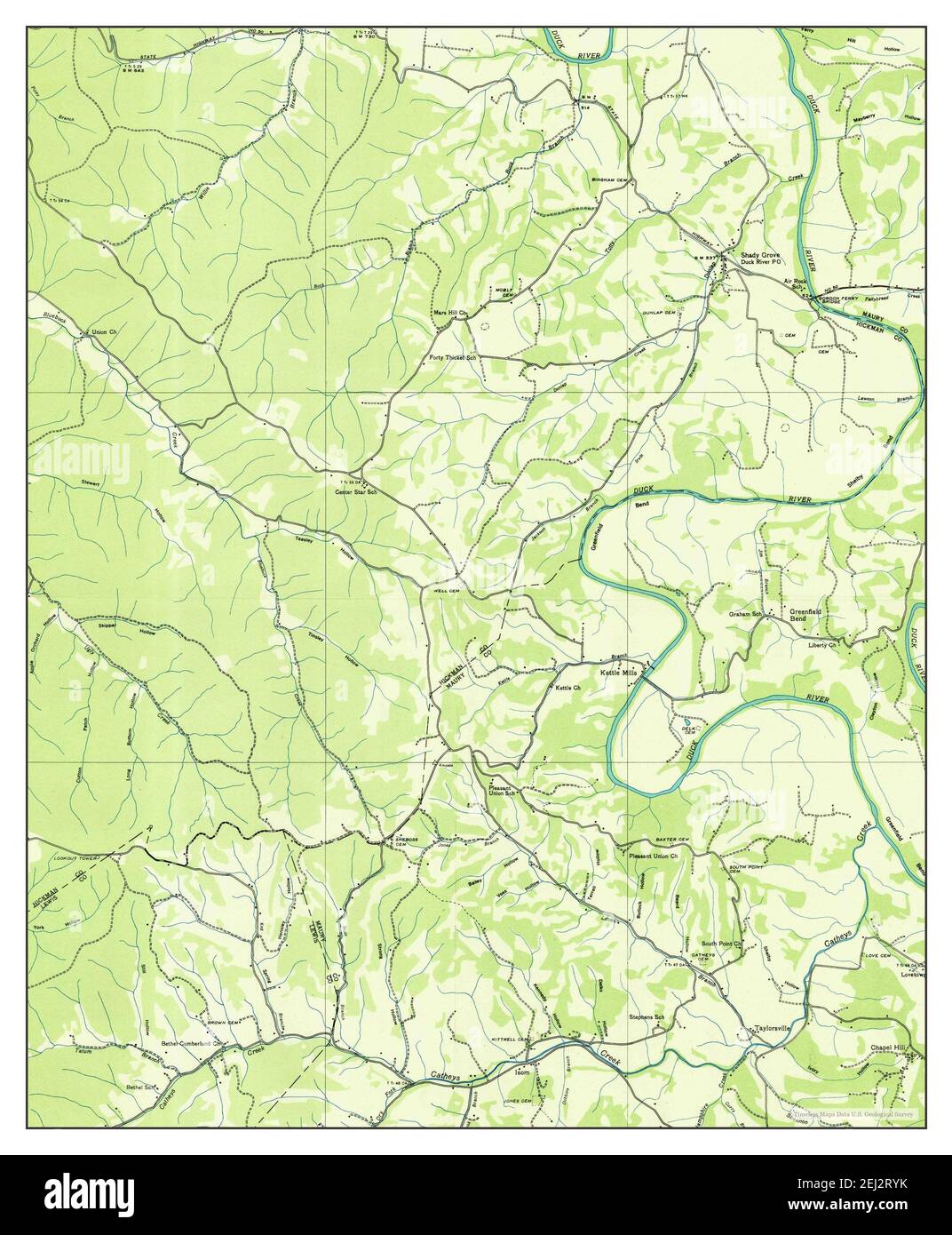 Greenfield Bend, Tennessee, map 1936, 124000, United States of America