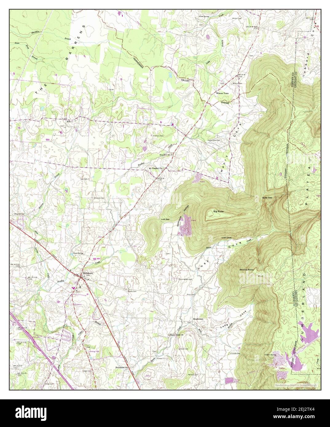 Map of hillsboro Cut Out Stock Images & Pictures Alamy
