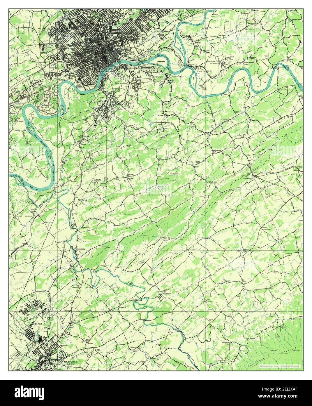 Knoxville, Tennessee, map 1935, 1:48000, United States of America by ...
