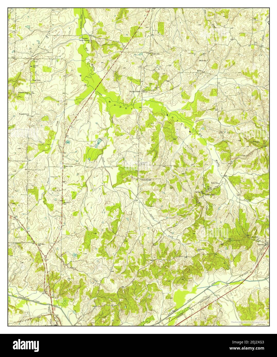 Laconia, Tennessee, map 1952, 124000, United States of America by
