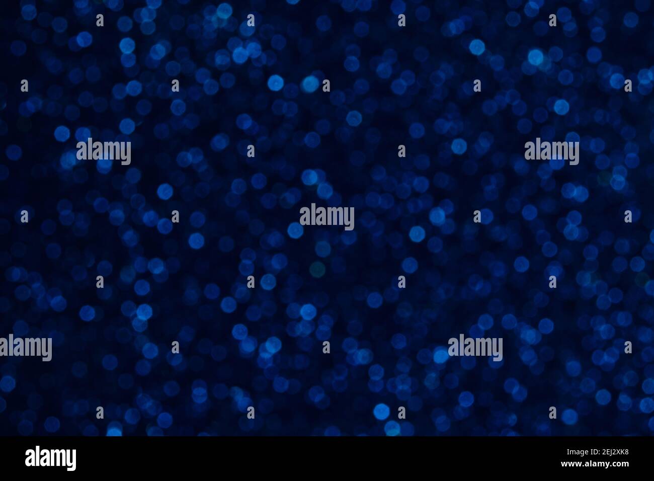 Abstract background with blue blurred round bokeh Stock Photo