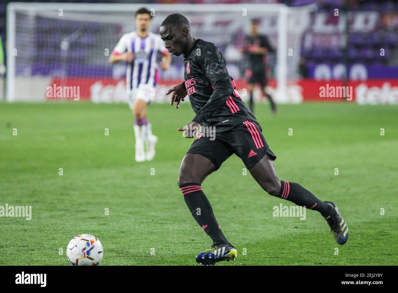 Ferland Mendy of Real Madrid during the Spanish championship La Liga football match between Real Valladolid and Real Madrid on February  / LM Stock Photo