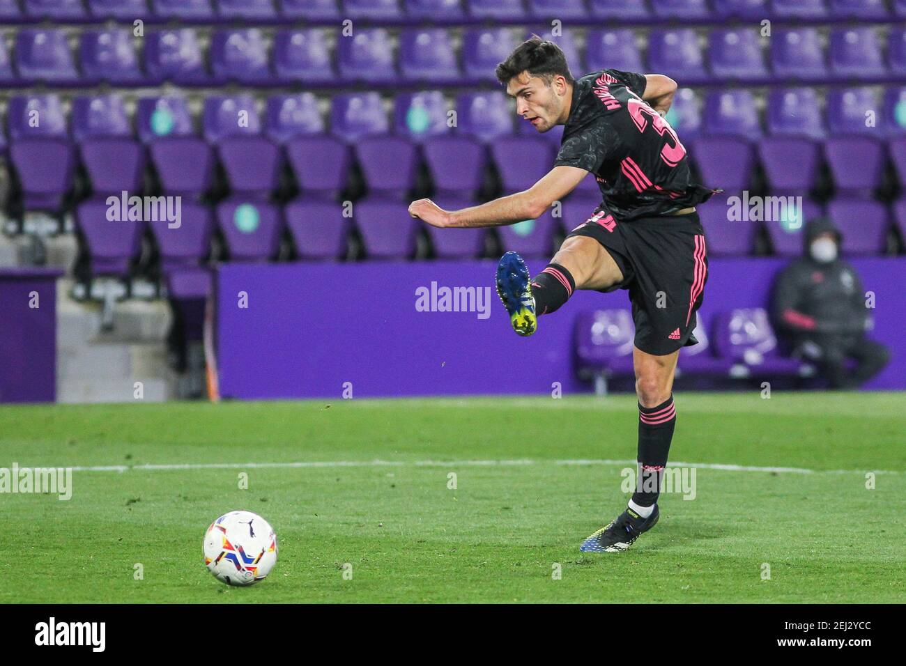 Hugo Duro of Real Madrid during the Spanish championship La Liga football match between Real Valladolid and Real Madrid on February 20,  / LM Stock Photo