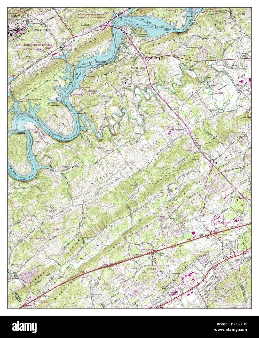 Lovell, Tennessee, map 1968, 1:24000, United States of America by Timeless Maps, data U.S. Geological Survey Stock Photo