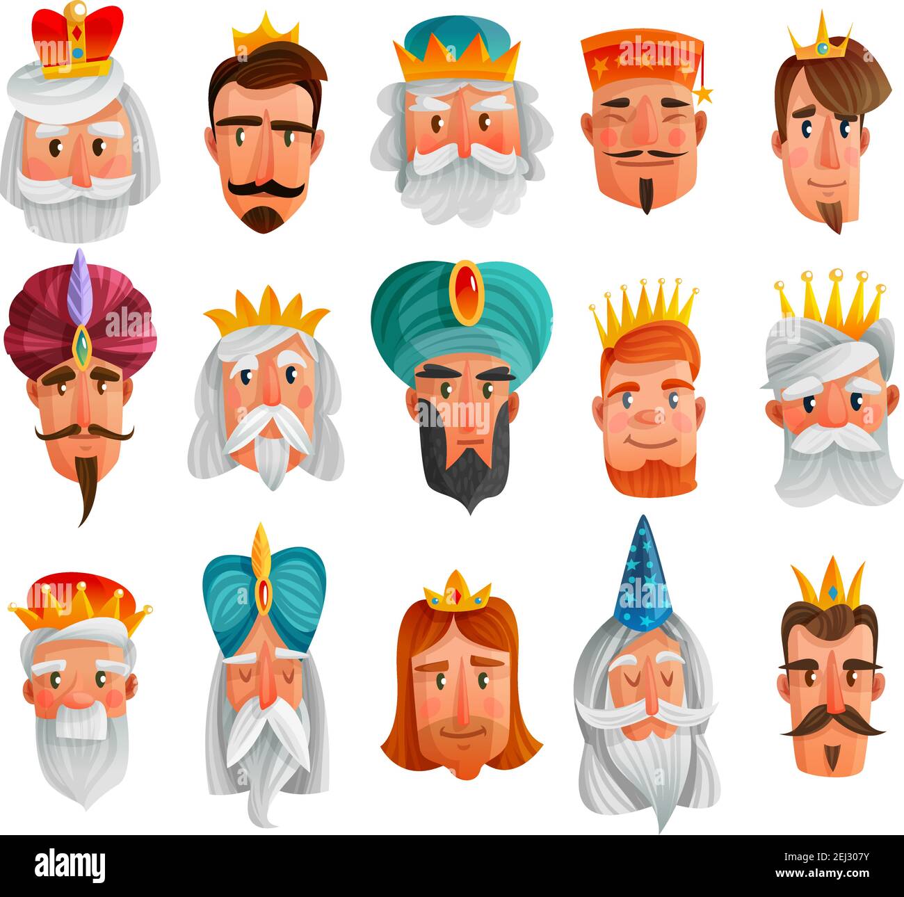 Asian Kings Stock Vector Images Alamy