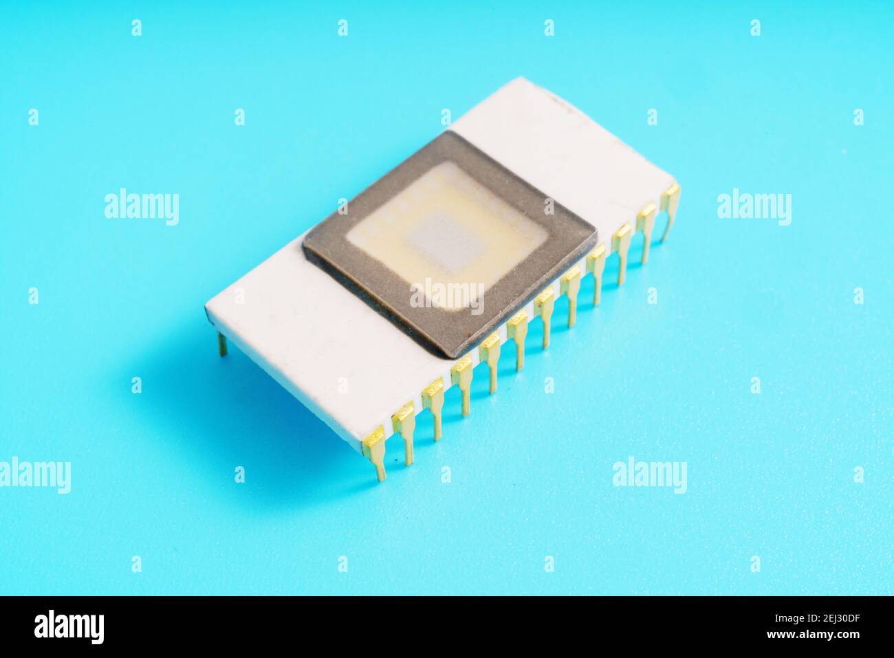 Ceramic ROM memory chip Stock Photo