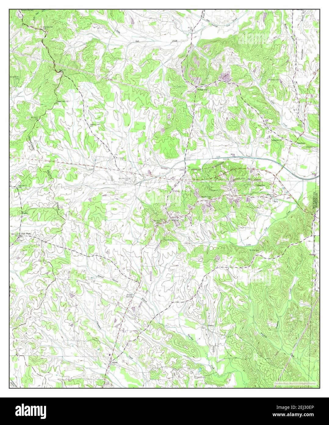 Michie, Tennessee, map 1949, 124000, United States of America by