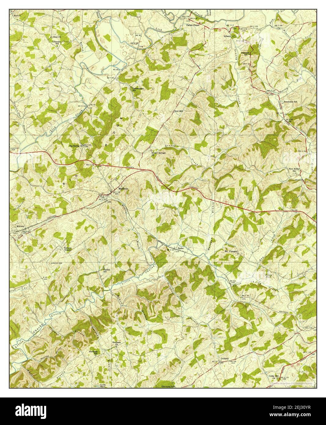 Mosheim, Tennessee, map 1939, 124000, United States of America by Timeless Maps, data U.S