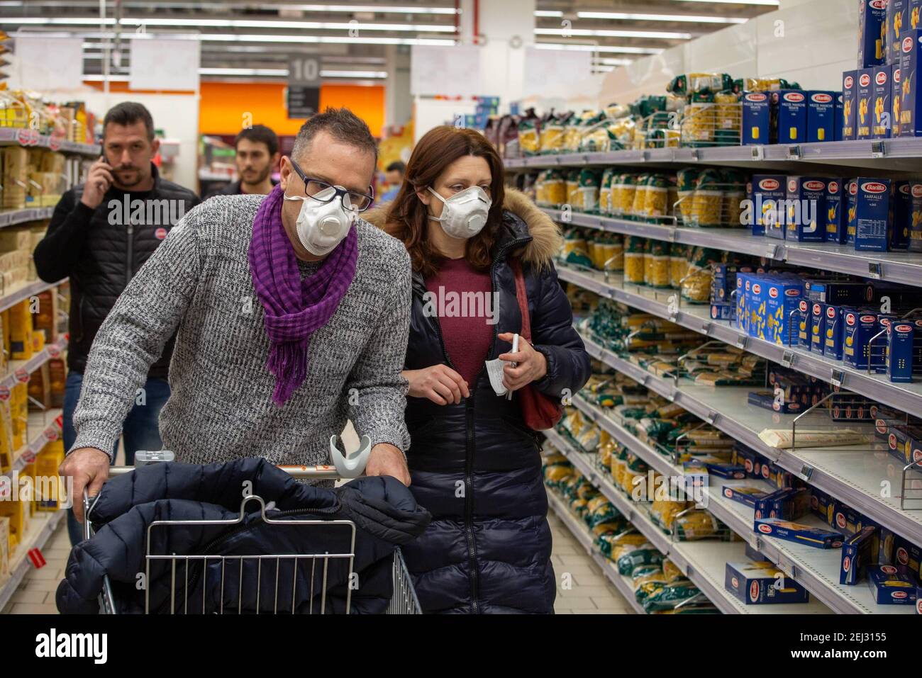 Reportage, Italy. 13th Mar, 2021. Consequences of the Corona virus