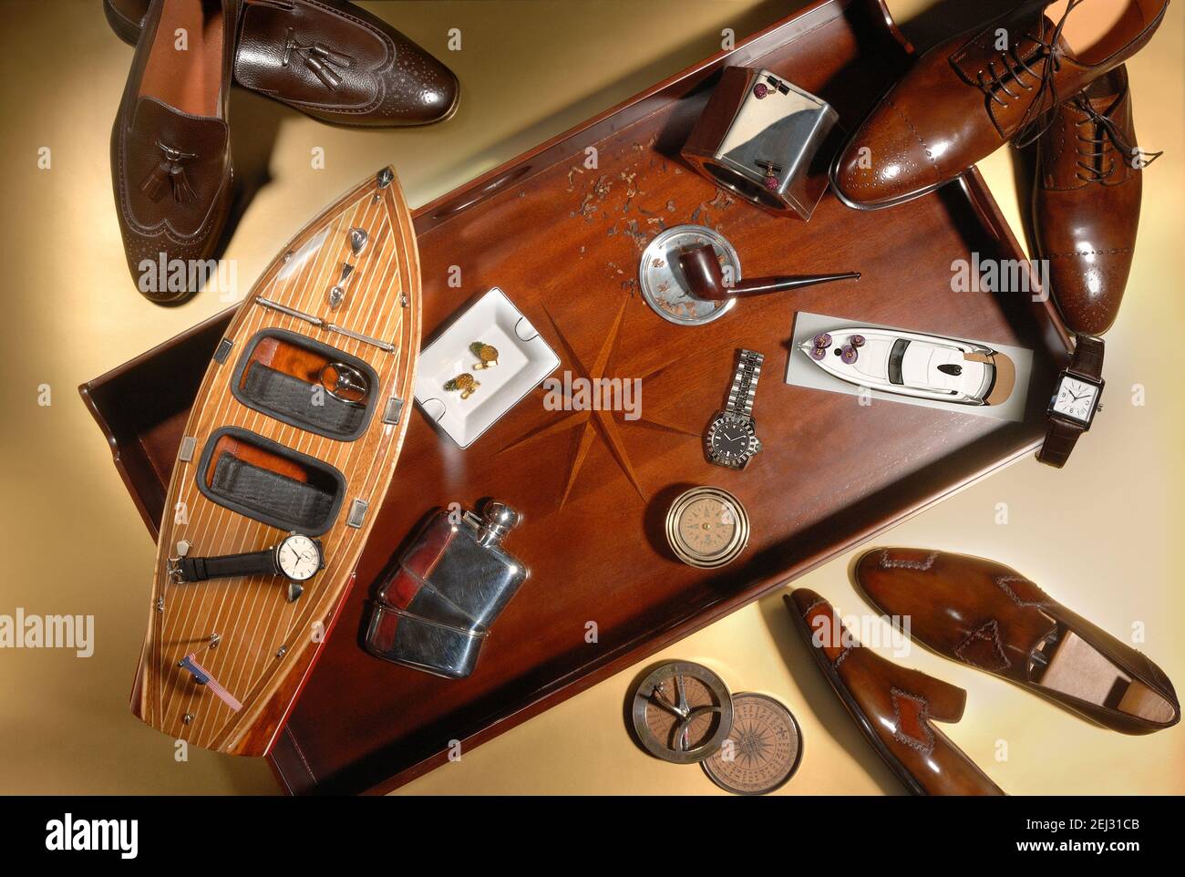 Group of luxury and very expensive mens items. Studio shoot still life  Stock Photo - Alamy