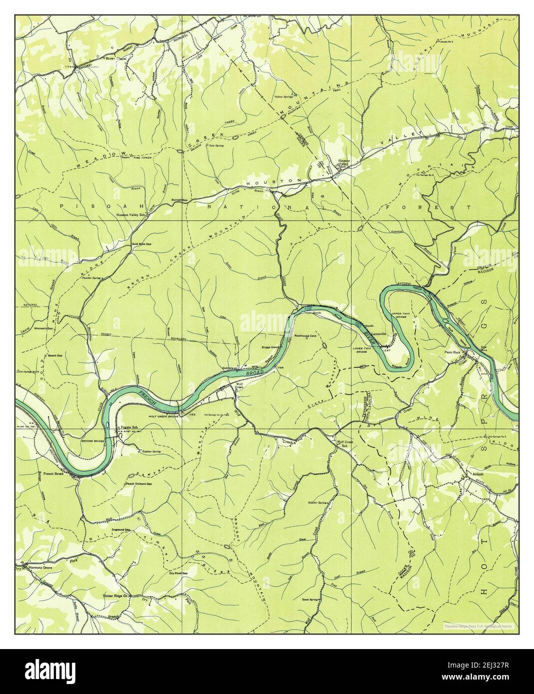 Paint Rock, Tennessee, map 1935, 124000, United States of America by Timeless Maps, data U.S