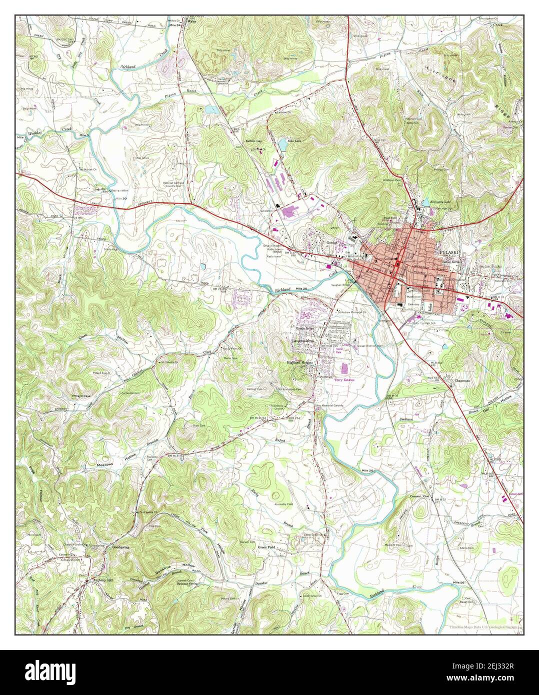Pulaski map hires stock photography and images Alamy