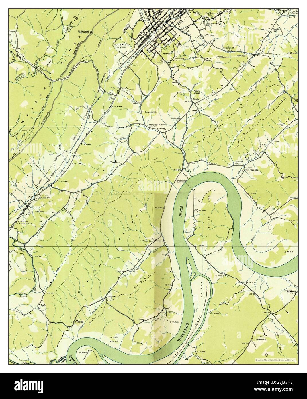 Map of rockwood hires stock photography and images Alamy