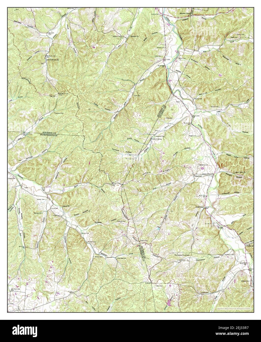 Ruskin, Tennessee, map 1953, 1:24000, United States of America by ...