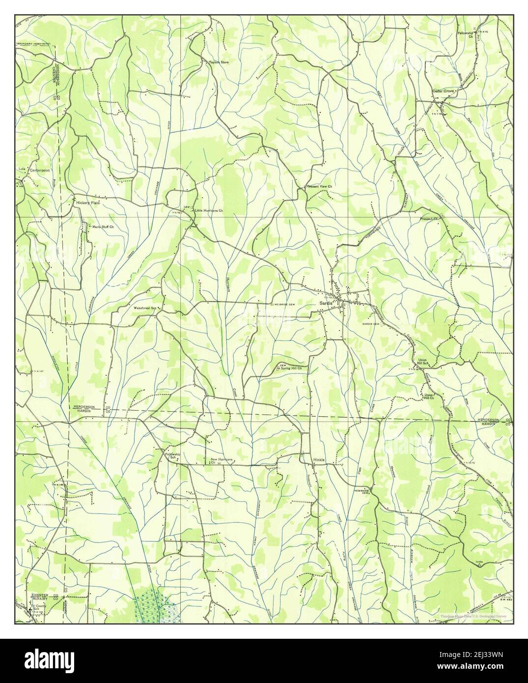 Tva Maps And Surveys Sardis, Tennessee, Map 1936, 1:24000, United States Of America By Timeless  Maps, Data U.s. Geological Survey Stock Photo - Alamy