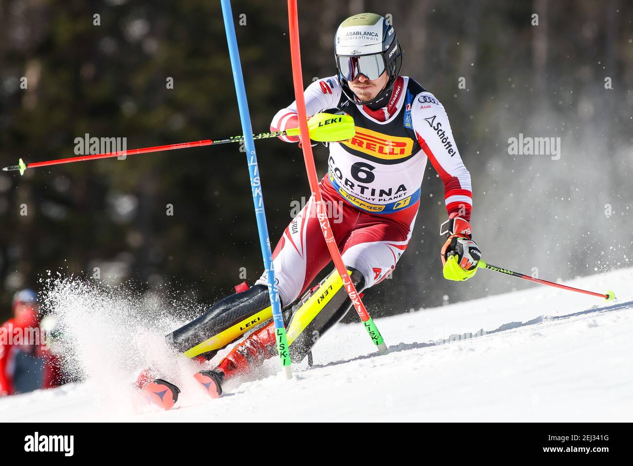 Druscie, Cortina (BL), Italy. 21st 2021. Manuel FELLER (AUT) during 2021 FIS Alpine World SKI Championships - - Men, alpine ski race - Photo Luca Tedeschi/LM Credit: LiveMedia/Alamy Live News