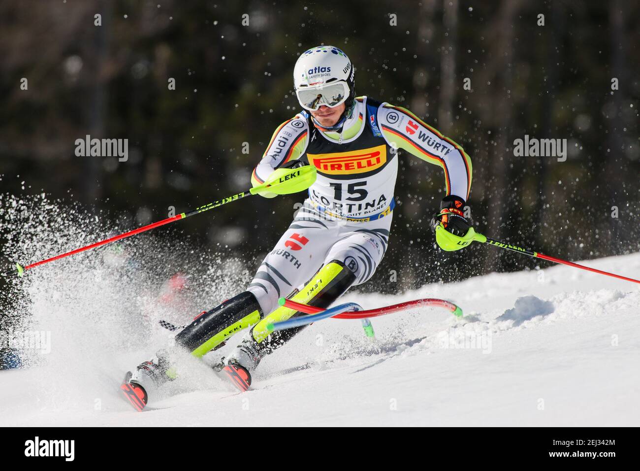 Linus STRASSER (GER) during 2021 FIS Alpine World SKI Championships Slalom Men, alpine ski